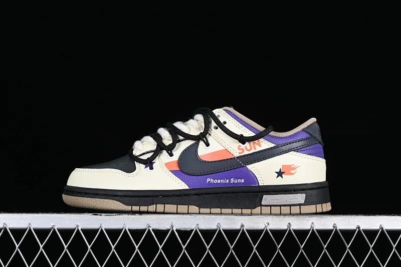 All categories Nk SB Dunk Series Nk SB Dunk Low Low-top sneakers Nk Dunk Low Panda Prank Retro Street Son of the Sun Suns Purple Orange SB strap low-top casual sneakers DJ6188-200